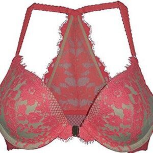 VS Very Sexy Lace Racerback Lined Demi Bra 1928